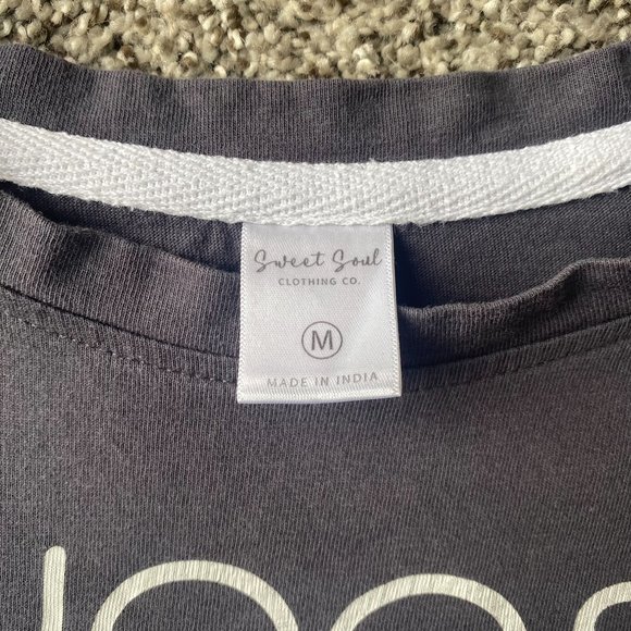 Sweet Soul clothing Choose hapiness gray tee Size M - Picture 9 of 10